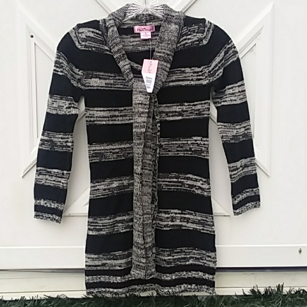 PINK ANGEL GIRL'S SWEATER DRESS SIZE 7/8 NWT